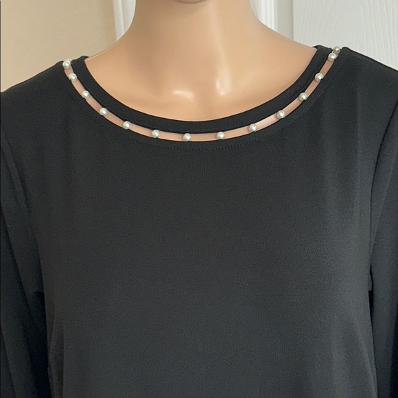 Elegant Black Long Sleeve Dress by J.JILL. - Picture 5 of 16